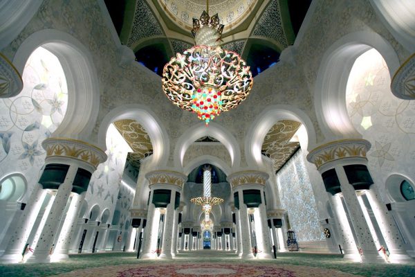 mosquee cheikh zayed interieur 